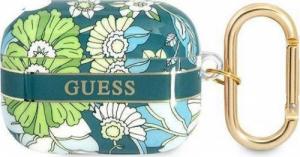 Guess Etui ochronne Flower Strap Collection do AirPods Pro zielone 1