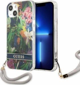 Guess Guess GUHCP13MHFLSB iPhone 13 6,1" niebieski/blue hardcase Flower Strap 1
