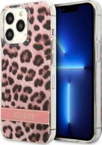 Guess Guess GUHCP13XHSLEOP iPhone 13 Pro Max 6,7" różowy/pink hardcase Leopard 1