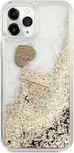 Guess Guess GUOHCN58GLHFLGO iPhone 11 Pro gold/złoty hardcase Glitter Charms 2