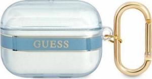 Guess Etui ochronne Strap Collection do AirPods Pro niebieskie 1