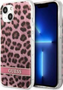 Guess Guess GUHCP13SHSLEOP iPhone 13 mini 5,4" różowy/pink hardcase Leopard 1