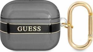 Guess Etui ochronne Strap Collection do AirPods 3 czarne 1