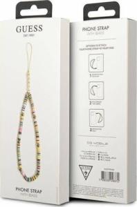 Guess Guess zawieszka GUSTPEAM Phone Strap wielokolorowy/multicolor Heishi Beads 2