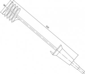 Eliko Grzałka nurkowa do gotowania 2000W GN 2,0 W040 2
