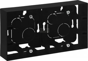 Legrand Puszka natynkowa Legrand Niloe Step 863598 podwójna czarna 1