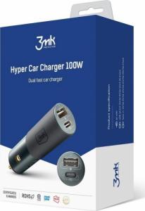 Ładowarka 3MK HyperCar 1x USB-A 1x USB-C 5A 4