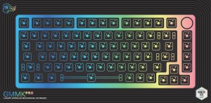 Klawiatura Glorious PC Gaming Race Glorious GMMK Pro White Ice 75% TKL Tastatur - Barebone, ANSI-Layout, silber 5