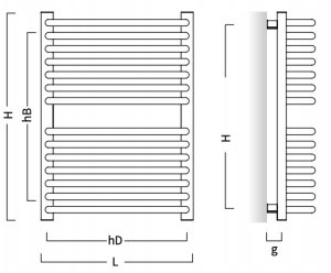 Instal-Projekt GRZEJNIK GŁ-30/140 R250 589W BIAŁY 3