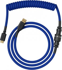 Kabel USB Glorious USB-A - USB-C 1.36 m Niebieski (GLO-CBL-COIL-COBALT) 2