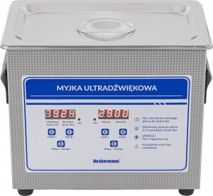 Heckermann HECKERMANN MYJKA ULTRADŹWIĘKOWA WANNA 3,2L MYCIA CZĘŚCI 220W + PPŁŃ 1L 2