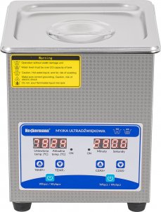 Heckermann HECKERMANN MYJKA ULTRADŹWIĘKOWA WANNA 2L 160W JP-010S 2L + PŁYN 1L 3