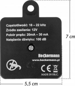 Heckermann Ultradźwiękowy samochodowy odstraszacz kun Heckermann ZN-506 5
