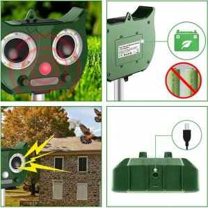Heckermann Odstraszacz solarny zwierząt (MD3.6LI) 9