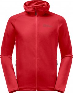 Jack Wolfskin Bluza męska Baiselberg Hooded Fz M adrenaline red r. M (1710541_2206) 1