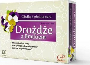 Colfarm Drożdże z bratkiem 60 tabletek - Długi termin ważności! 1