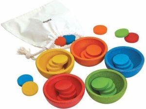 Plan Toys Sortuj i licz kolorowe żetony (221027) 1