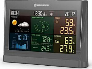 Stacja pogodowa Bresser stacja pogodowa Comfort 5 w 1 20 x 13,8 cm szara 3