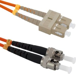 Qoltec Optic Patchcord SC/UPC - ST/UPC MM 50/125 OM2 1m (54063) 1