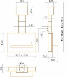 Okap Velge Okap Velge VCCH 9003 B Bezpieczne zakupy z dostawą do domu 2