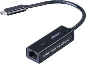 Karta sieciowa Akasa USB-C - Ethernet 0.15m Czarny (AK-CBCA07-15BK) 1