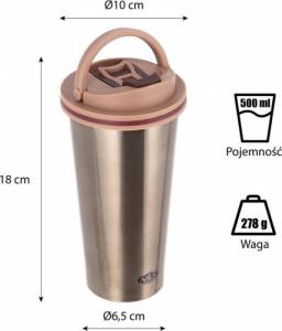 Nils Extreme Kubek termiczny Nils Camp NCB18 brązowy 4