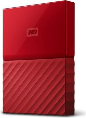 Dysk zewnętrzny HDD WD HDD My Passport 4 TB Czerwony (WDBYFT0040BRD-WESN) 1