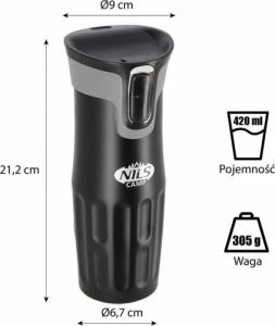 Nils Extreme Kubek termiczny Nils Camp NCC06 czarny 3