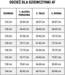 4f Bluza polarowa dla dziewczynki 4F granatowa HJZ21 JBIDP001 31S 122/128cm 3