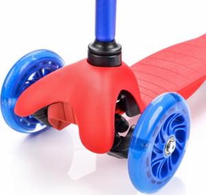 Meteor Hulajnoga trójkołowa z kółkami led Meteor Tucan niebieski/czerwony 5