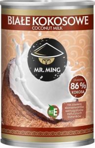 MR.MING Mleczko Białe Kokosowe 86% BEZ KONSERWANTÓW 17-19% tłuszczu 400 ml puszka - Mr. Ming 1