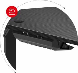 Biurko Huzaro Hero 4.7 Black Czarne 160 cmx75 cm 9