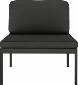 vidaXL 5-cz. zestaw mebli ogrodowych, poduszki, aluminium, antracyt 6