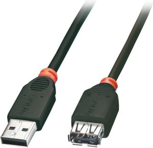 Kabel USB Lindy USB-A - USB-A 3 m Czarny (41774) 1