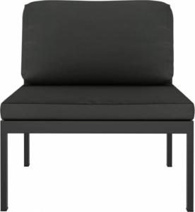 vidaXL 6-cz. zestaw mebli ogrodowych, poduszki, aluminium, antracyt 7