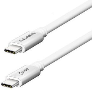 Kabel USB ADATA USB-C - USB-C 1m Srebrny (ACC3AL-100CM-CSV) 1