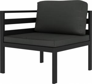 vidaXL 8-cz. zestaw mebli ogrodowych, poduszki, aluminium, antracyt 3