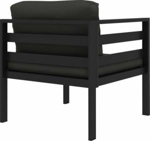 vidaXL 8-cz. zestaw mebli ogrodowych, poduszki, aluminium, antracyt 8