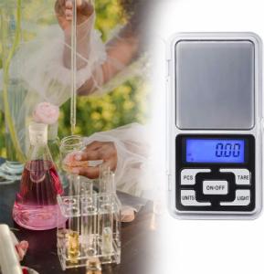 Retoo Waga jubilerska elektroniczna 200g/0,01g na baterie mała kieszonkowa 12