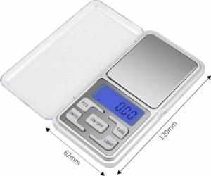 Retoo Waga jubilerska elektroniczna 200g/0,01g na baterie mała kieszonkowa 16