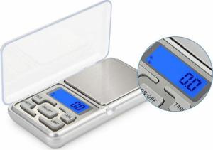 Retoo Waga jubilerska elektroniczna 200g/0,01g na baterie mała kieszonkowa 3