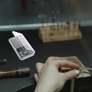 Retoo Waga jubilerska elektroniczna 200g/0,01g na baterie mała kieszonkowa 8