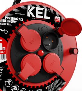 Plastrol Przedłużacz bębnowy PROFESSIONAL LINE; 4x2p+Z; IP44; 16A; H05RR-F; 3x1,5; 25m; czarny (W-97054) 8