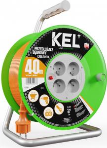 Plastrol Przedłużacz bębnowy STANDARD LINE; 4x2p+Z; IP20; 16A; H05VV-F; 3x1,5; 40m; pomarańczowy (W-97047) 3