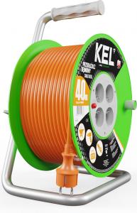 Plastrol Przedłużacz bębnowy STANDARD LINE; 4x2p+Z; IP20; 16A; H05VV-F; 3x1,5; 40m; pomarańczowy (W-97047) 4