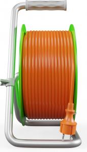 Plastrol Przedłużacz bębnowy STANDARD LINE; 4x2p+Z; IP20; 16A; H05VV-F; 3x1,5; 40m; pomarańczowy (W-97047) 5