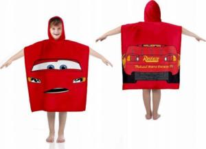 Carbotex Ponczo ręcznik CARS dla dzieci 55 x110 kaptur 1