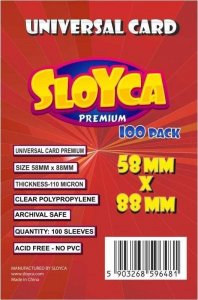 Sloyca Koszulki Universal Card Premium 58x88mm (100szt) 1