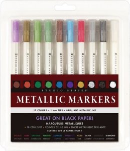 Peter Pauper Press Markery Metaliczne 10 kolorów 1