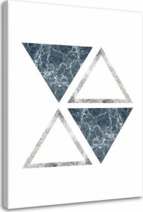 Feeby OBRAZ NA PŁÓTNIE Abstrakcja marmur trójkąty 40x60 1